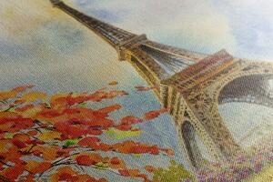 Obraz Wieża Eiffla w pastelowych kolorach