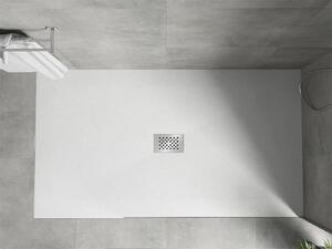 Mexen Hugo brodzik prostokątny SMC 150 x 100 cm, biały, maskownica inox - 42101015-X