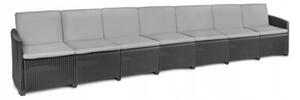 Zestaw Mebli Ogrodowych MAXI KING QUEEN Sicilia12 Rattan Corciano