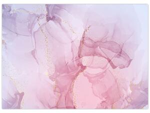 Obraz - Różowe plamy (70x50 cm)