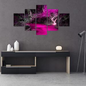 Obraz - Różowy las (125x70 cm)
