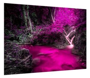 Obraz - Różowy las (70x50 cm)