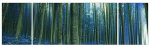 Obraz - Niebieski las (170x50 cm)