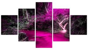 Obraz - Różowy las (125x70 cm)