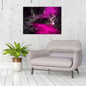 Obraz - Różowy las (70x50 cm)