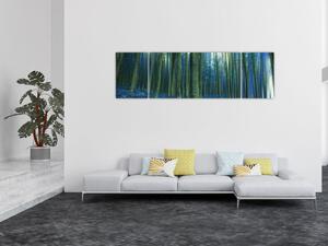 Obraz - Niebieski las (170x50 cm)