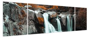 Obraz - Wodospady (170x50 cm)