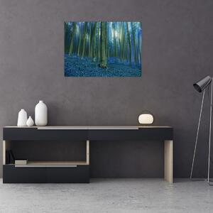 Obraz - Niebieski las (70x50 cm)