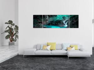 Obraz - Turkusowe jezioro (170x50 cm)