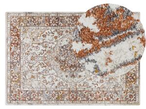Dywan wzór orientalny beżowo-brązowy 160 x 230 cm vintage Vayk Beliani