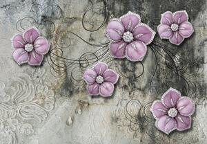 Fototapeta - Kwiatowa biżuteria (196x136 cm)