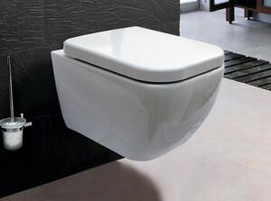 Toaleta wisząca lejowa bezkołnierzowa 101R – deska wolnoopadająca Soft-Close