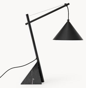 Lampa stołowa z marmurową podstawą Reyna