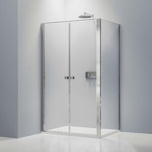 Ścianka prysznicowa EX416-2 z drzwiczkami wahadłowymi - szkło 6mm NANO – 90 × 90 × 195cm