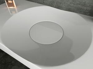 Designerska umywalka nablatowa / ścienna BS6059 kolor biały – 100 × 48 × 10 cm