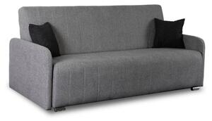 Wersalka Sofa Kanapa RozkÅadana z FunkcjÄ Spania Dwuosobowa Szara ASPEN