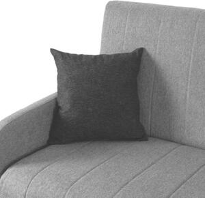 Wersalka Sofa Kanapa RozkÅadana z FunkcjÄ Spania Dwuosobowa Szara ASPEN