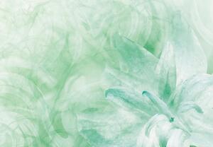 Fototapeta - Zielony kwiat (196x136 cm)