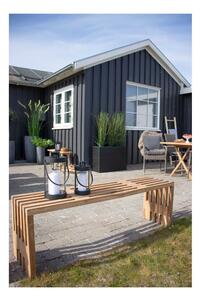 Ławka ogrodowa z drewna tekowego House Nordic Benidorm, 140x35 cm