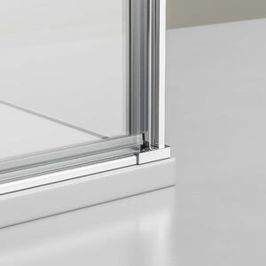 Ścianka prysznicowa narożna z prawdziwego szkła NANO 6 mm EX416S – 80 × 80 × 195 cm
