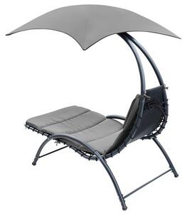 Leżak z parasolem SASKA GARDEN Bergamo 1067087 Szary