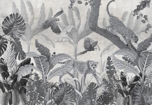 Fototapeta - Gepardy w dżungli (196x136 cm)