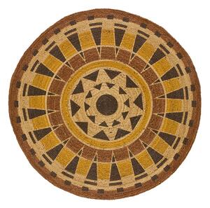 Pomarańczowy okrągły dywan ø 90 cm Tonga – Universal