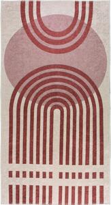 Czerwono-biały chodnik odpowiedni do prania 80x200 cm – Vitaus