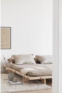 Łóżko dwuosobowe z drewna sosnowego ze stelażem 140x200 cm Japan – Karup Design