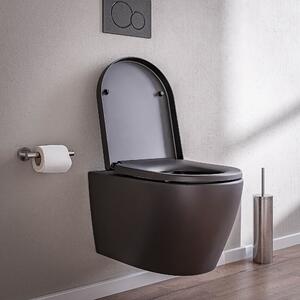 Toaleta wisząca B-8030R - deska sedesowa Soft Close - czarny mat
