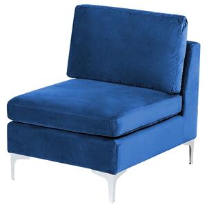 Moduł sofy 1-osobowy tapicerowane siedzenie niebieski Evja Beliani