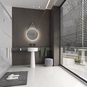 Podświetlane lustro łazienkowe LED 2884 - z podgrzewaniem lustra i regulacją ciepłego/zimnego światła - okrągłe Ø 60 cm