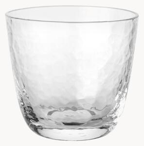 Szklanka do wody ze szkła dmuchanego Hammered, 4 szt