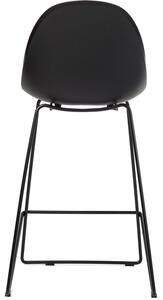 Krzesło barowe hoker minimalistyczny VERONA - czarny