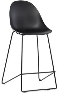 Krzesło barowe hoker minimalistyczny VERONA - czarny