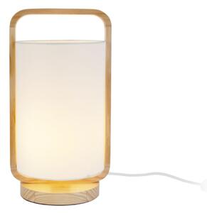 Kremowa lampa stołowa Leitmotiv Snap, wys. 21,5 cm