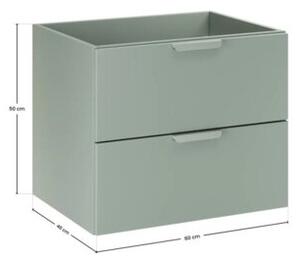 Szafka pod umywalkę ASTER GREEN 2S 60cm zielony mat
