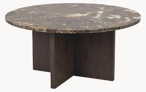 Okrągły stolik kawowy z blatem z marmuru Brooksville