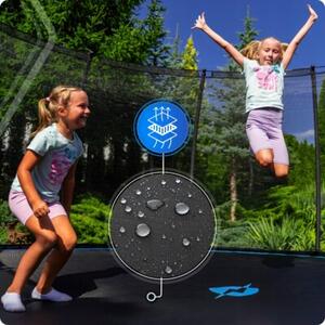 Trampolina ogrodowa THUNDER 14ft 427 cm z siatką i drabinką