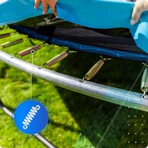 Trampolina ogrodowa THUNDER 14ft 427 cm z siatką i drabinką