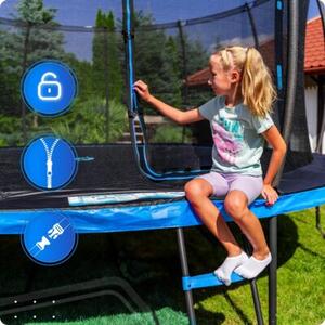 Trampolina ogrodowa THUNDER 14ft 427 cm z siatką i drabinką