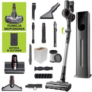 Odkurzacz GÖTZE & JENSEN VV900S ze stacją czyszcząco-ładującą, z funkcją mycia i polerowania, 1 bateria w zestawie
