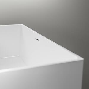 Wanna wolnostojąca NADI z akrylu sanitarnego – biała - 170 × 75 × 60 cm