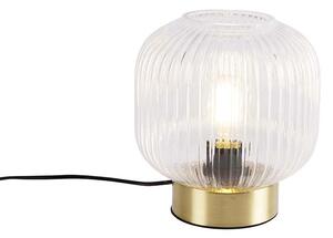 Mosiężna lampa stołowa w stylu art deco - Karel Oswietlenie wewnetrzne