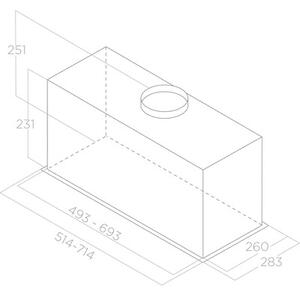 Okap ELICA Fold GR A 52 Srebrny 580m3/h 65dB klasa B WÅÄ cznik i wyÅÄ cznik oÅwietlenia
