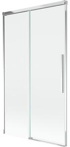 Mexen Rox parawan nawannowy 2-skrzydłowy rozsuwany 100 x 150 cm, transparent, chrom - 8C9-100-001-01-00