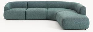 Narożna sofa modułowa Bouclé Sofia (4-osobowa)