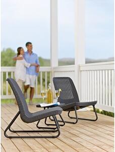 Zestaw mebli ogrodowych KETER 17197637 Rio Patio Set Grafitowy