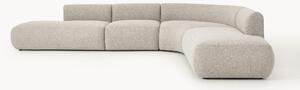 Narożna sofa modułowa Bouclé Sofia (4-osobowa)