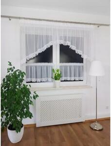 Firana z zazdrostkami zdobiona subtelnÄ gipiurÄ